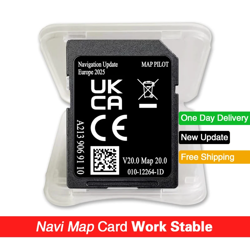 Um 2139069110 V20 mais recente mapa 2025 europa sat nav cartão sd 32gb para mercedes glc c e v x-class w205 x253 w213 br447 carro
