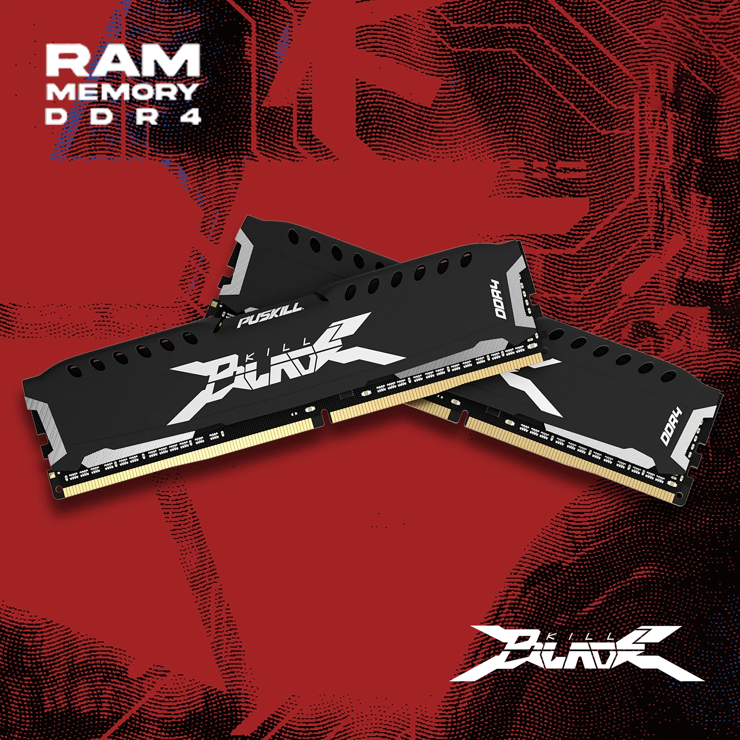PUSKILL Memória RAM DDR4 16GB 8GB 1.2V 3200MHz 2666MHz Computador de mesa UDIMM Colete de resfriamento Memória Memoria - Image 2