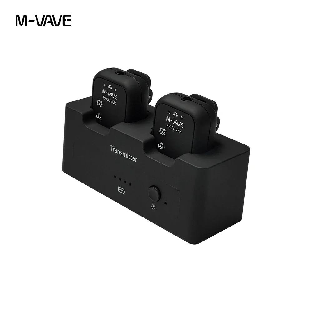 M-VAVE WP-12 2.4g sem fio fone de ouvido monitor sistema áudio transmissão estéreo mono gravador recarregável transmissor receptor - Image 3