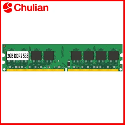 Módulo de Memória para Computador Desktop, Memória RAM PC4200 DDR2 533MHz 1.8V 240PIN 2GB DIMM, Memória Compatível para Desktop Não-ECC