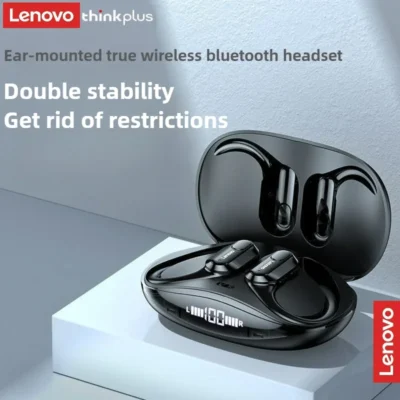 Lenovo xt80 fones de ouvido sem fio bluetooth 5.4 verdadeiro com microfone controle botão redução ruído ganchos à prova dwaterproof água