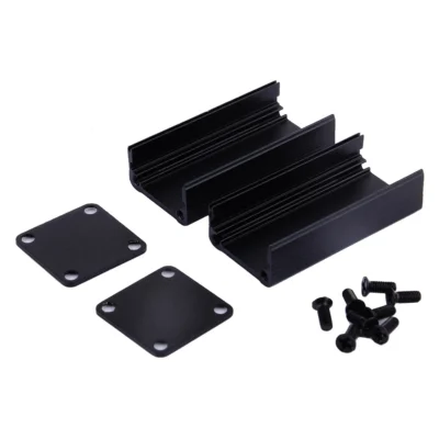 Caixa de alumínio para instrumentos pcb, caixa de resfriamento eletrônico diy 50x25x25mm, caixa de instrumentos pcb de alumínio, caixa de resfriamento eletrônico