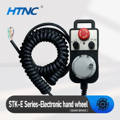 Novo Gerador de Pulso CNC com Roda Manual e Parada de Emergência, 100 Pulso, 5-24V, Roda Manual de Pulso de 4 eixos e 6 eixos para Centro de Usinagem CNC