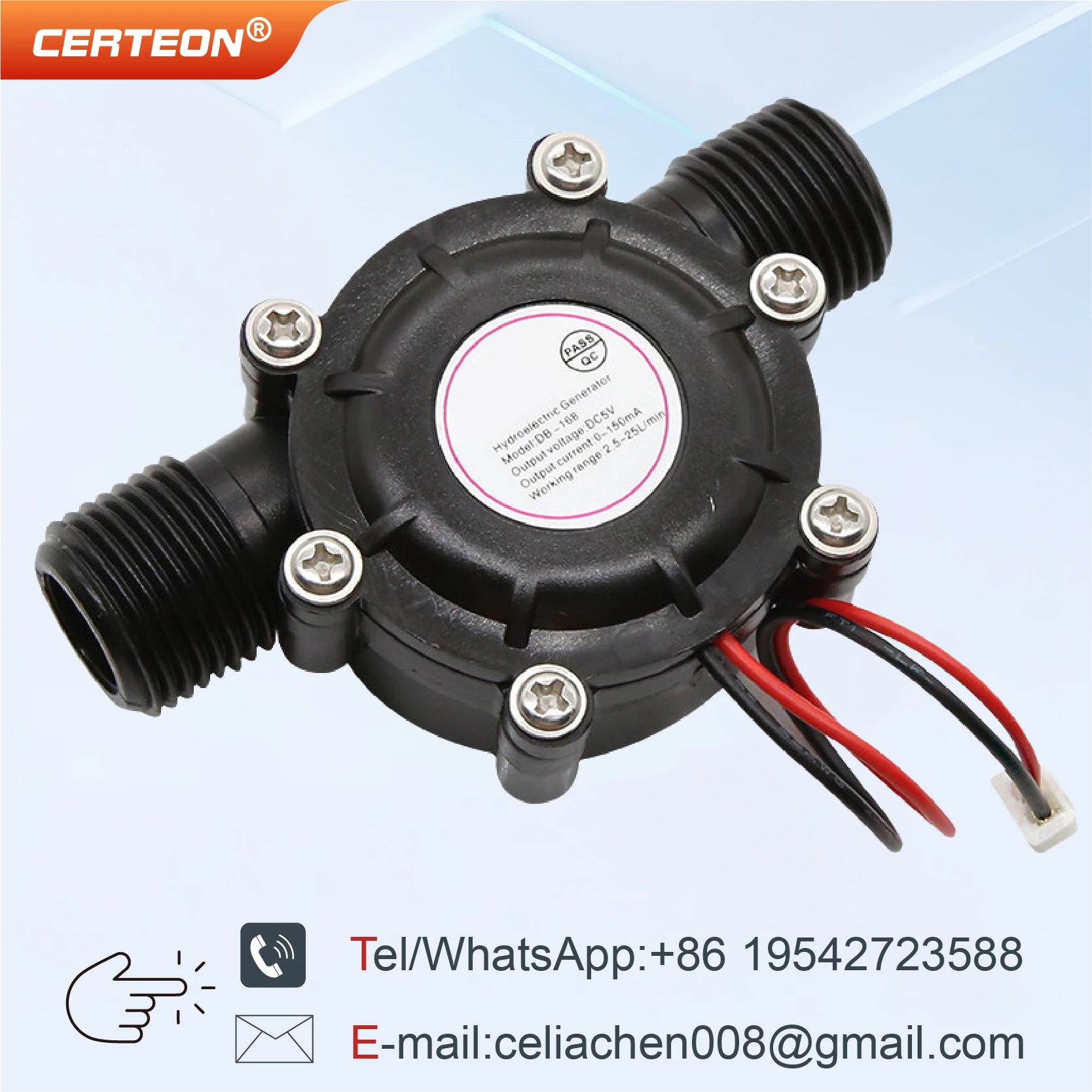 Gerador Hidráulico de Alta Potência para Chuveiro e Torneira Instalação em Tubulação Geração AC 25V com Fluxo de Água Ideal para Banheiro e Casa Inteligente - Image 6
