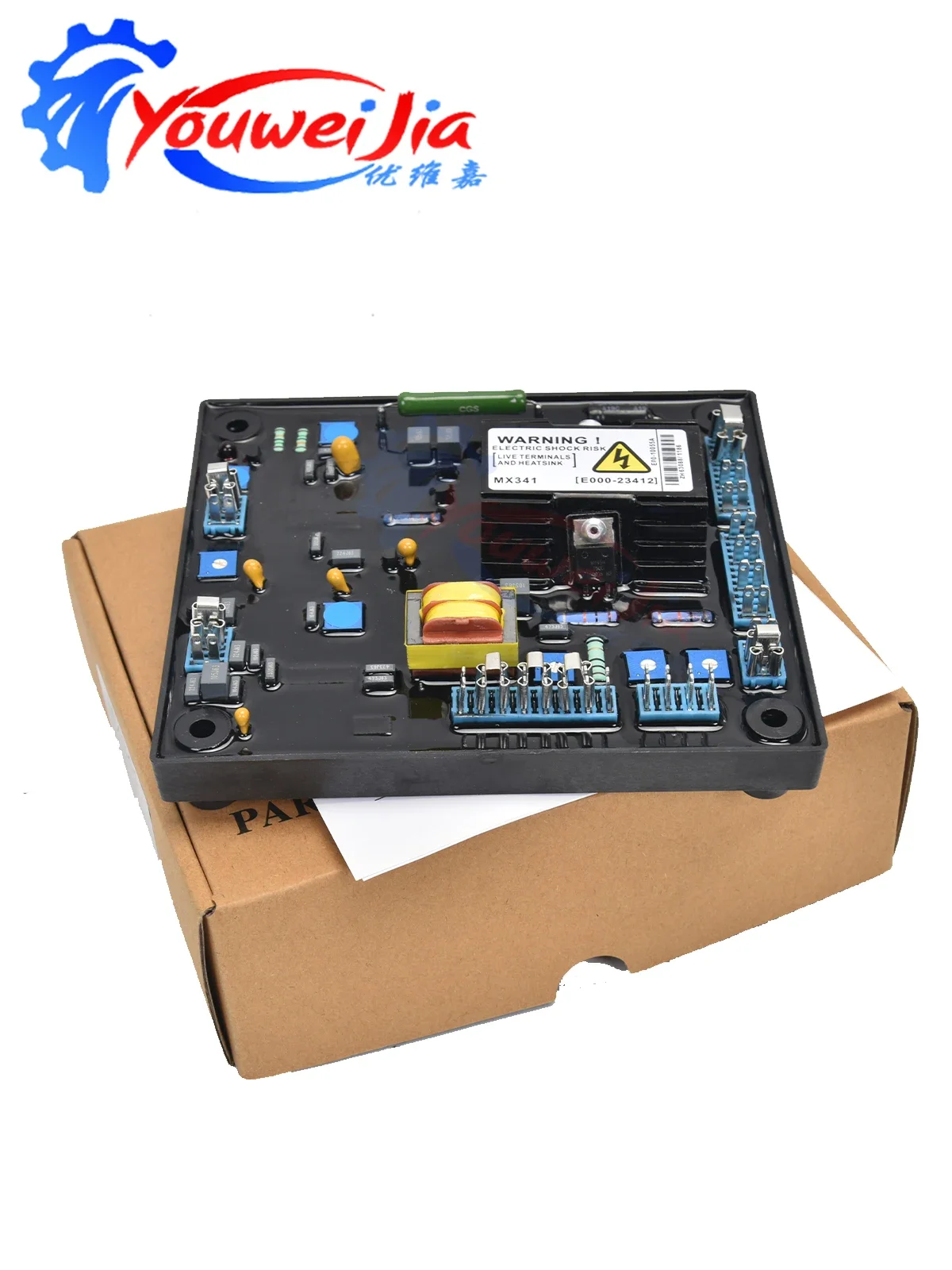 Regulador de Tensão Automático MX341 AVR para Geradores, Peça Elétrica de Alta Qualidade