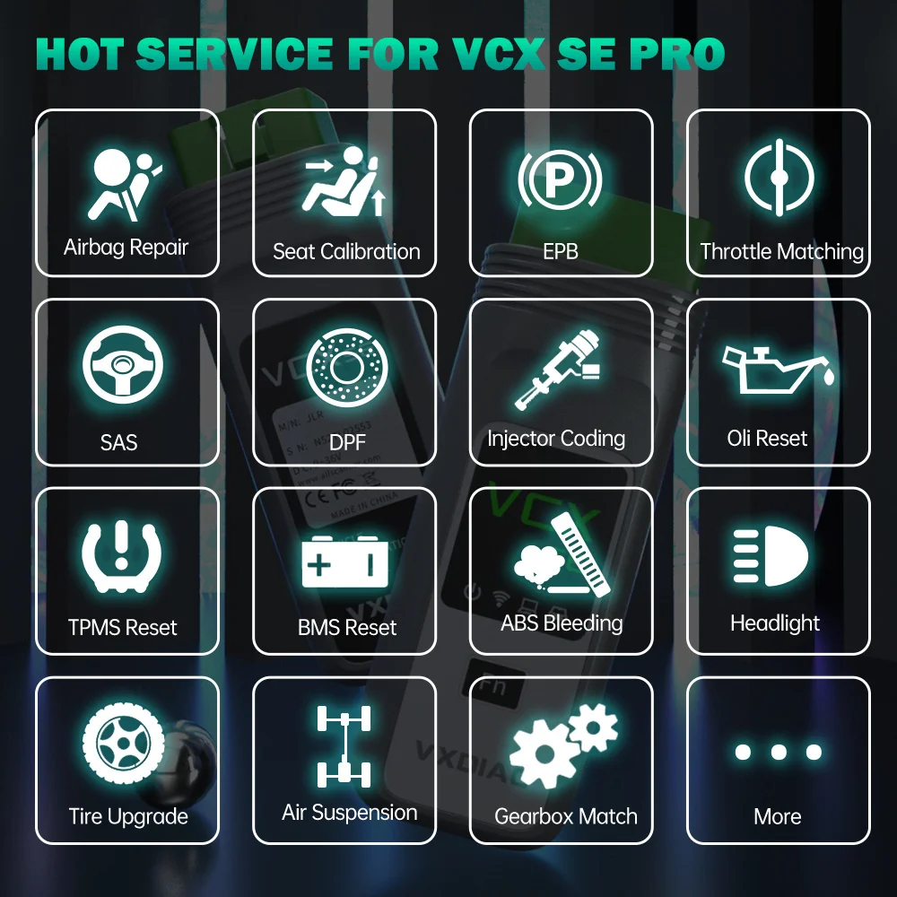 Vxdiag vcx se pro 3 em 1 vx308 carro obd2 scanner ferramenta de diagnóstico para vw gm toyota honda jlr ford mazda volvo programação codificação - Image 10