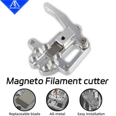 Cortador de filamento magneto de alumínio CNC suave para suporte de cabeçote de impressão – compatível com Goliath, Crazy Dragon Hotends e extrusora VZ