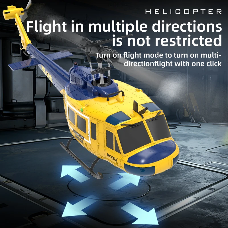 C032 RC Helicóptero 2.4G 6-Aixs Giroscópio 6CH Altitude Hold Fluxo Óptico Brushless Controle Remoto Helicóptero Brinquedos Para Criança Adulto - Image 4