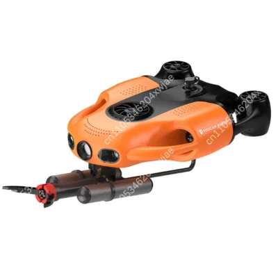 Drone subaquático 4K UHD com pinça, ROV à prova d'água de 100 metros de profundidade, bateria de longa duração de 3 horas para transmissão ao vivo e pesca