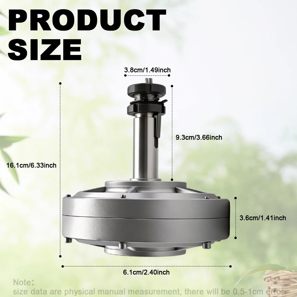 Gerador de Ímã Permanente Sem Engrenagens de Baixa Velocidade 100W 200W 300W 12V 24V 48V para Turbina Eólica de Baixas RPM - Direto da Fábrica na China - Image 2