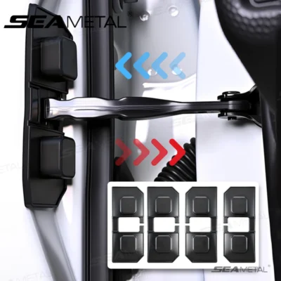 SEAMETAL Almofada à prova de choque para porta de carro, amortecedor de silicone à prova d'água, reduz o ruído, capa protetora autoadesiva universal