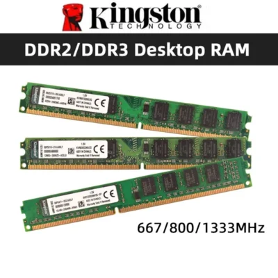 Kingston memória ram ddr2 2gb 800mhz 667mhz ddr3 2gb 1333mhz PC2-5300 PC2-6400 PC3-10600 modelo de memória de desktop