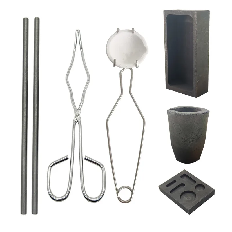 4/8 pçs conjunto cadinho de alta pureza tocha fundição kit jóias lingote molde fazendo para ouro prata fundição metal ferramenta