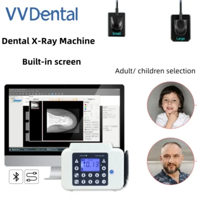 Máquina de Raio-X Dental Portátil VV com Tela Embutida, Imagem Instantânea, Sensor Digital Sem Fio, Sistema de Imagem