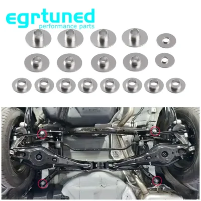 Alumínio rígida Subframe Collar Bucha para VW Golf, MK6, Sagitar, Touran, Skoda Octavia, Seat Leon, PQ35, PQ46, MQBAluminum, frete grátis