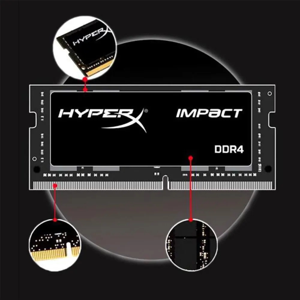 Memória para Laptop HyperX DDR4 DDR3 DDR3L RAM 16GB 4GB 32GB 8GB 3200MHz 2400 2133 2666MHz 1600 1866 1333MHz PC3-12800 SODIMM NB RAMs - Image 2