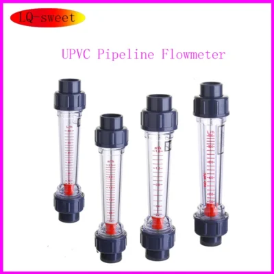Vazão De Flutuador De Plástico, Medidor De Fluxo De Água Líquida, Rotâmetro, UPVC Pipeline, 1 Pc
