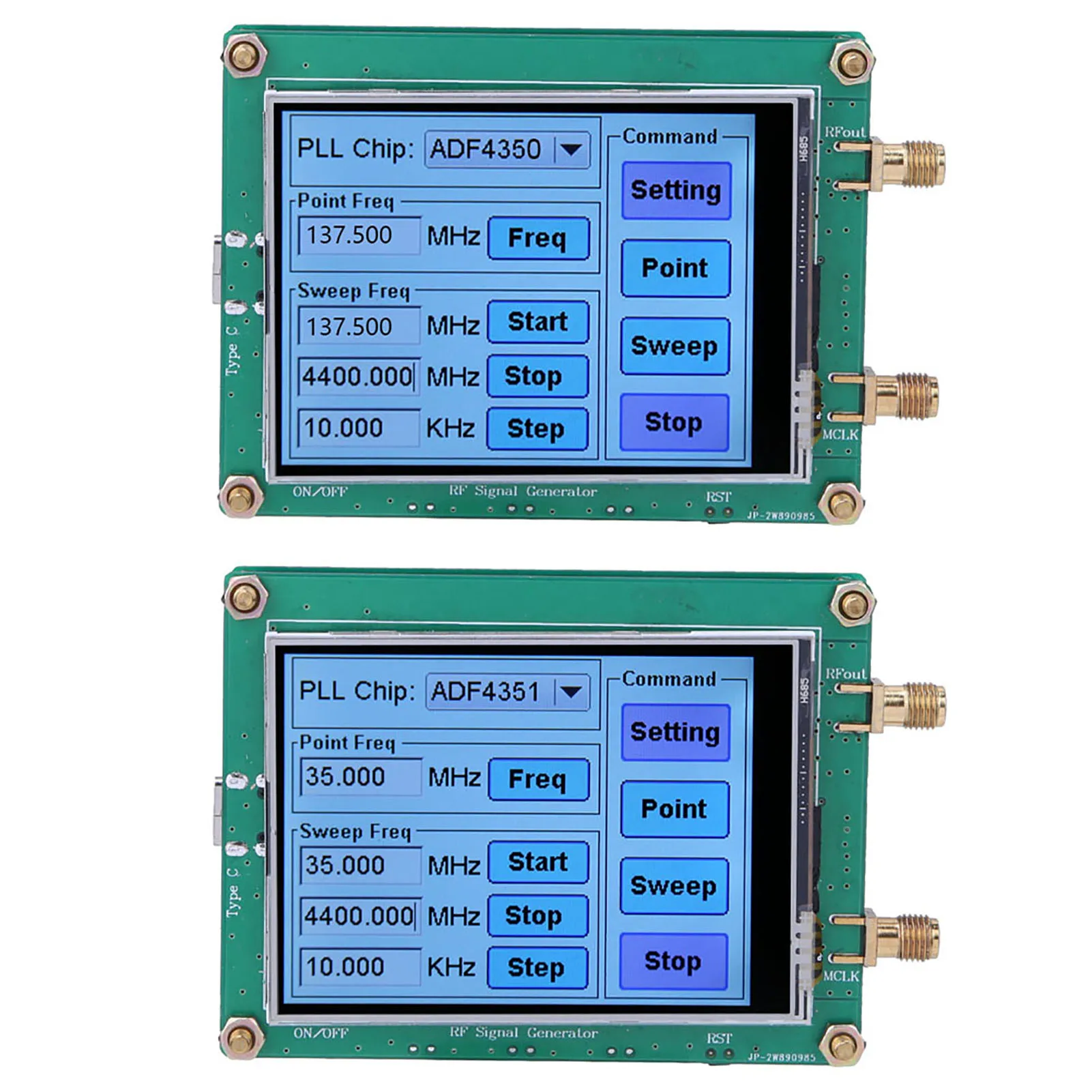 Gerador de Sinal RF de Toque Total ADF4350/4351 35M-4.4GHz com Controle por Software para PC para Equipamentos de Teste Sem Fio e WLAN - Image 5