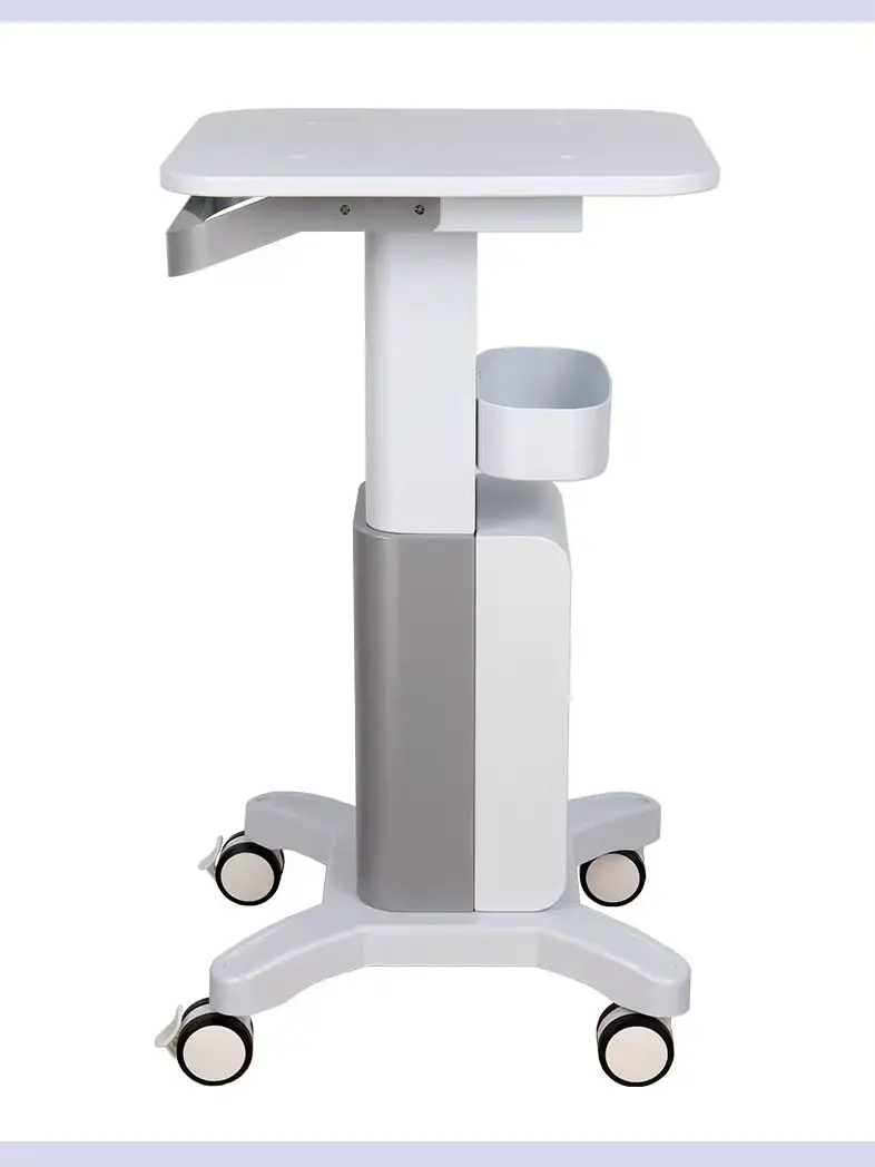 Carrinho médico com rodas bloqueáveis, estação de trabalho móvel ajustável em altura, carrinho odontológico para clínicas, hospitais, salão de beleza - Image 5