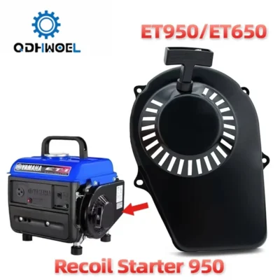 QDHWOEL é adequado para geradores de dois tempos ET950 e ET650, com potências de 650W e 800W, e inclui um partida por recuo.