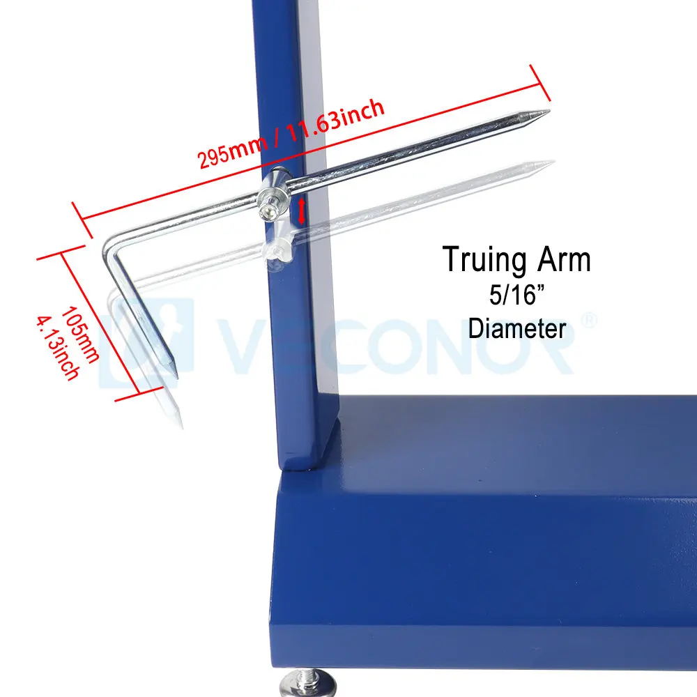 Suporte balanceador de roda de bicicleta para motocicleta, com aro de braço truing, balanceamento de pneus, suporte estático, máquina manual de balanceamento de pneus - Image 4