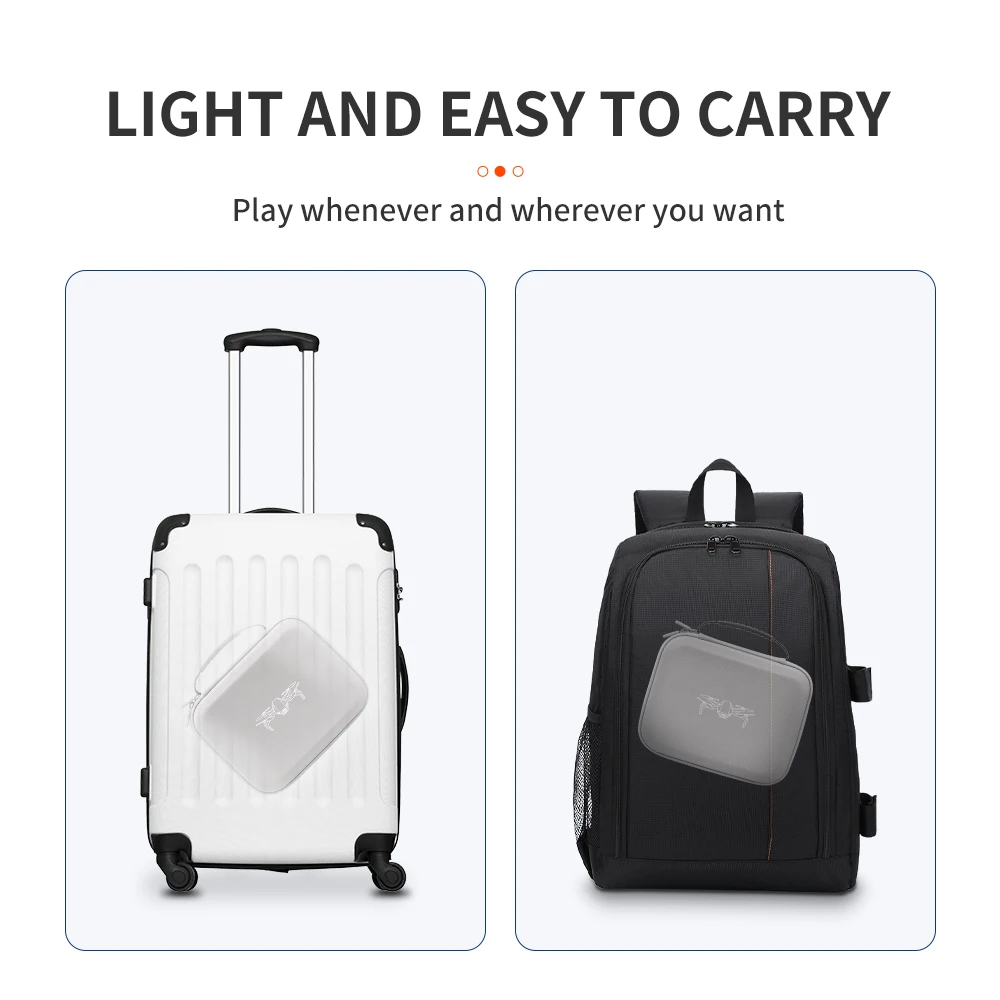 Xfji bolsa de armazenamento protetora, bolsa de couro pu para dji mini 4k/mini 2se/mini 2, acessórios para controle de drone - Image 3