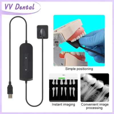 Sensor de Raio-X Dental Portátil VV, Equipado com Conexão USB para Exibição Instantânea de Imagens, Imagem Intraoral de Alta Frequência