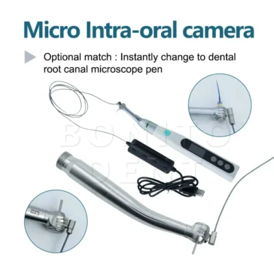Câmera de scanner intraoral LED HD Dental Digital Micro Wifi Controle de pé compatível com ferramentas dentárias de motor endo elétrico