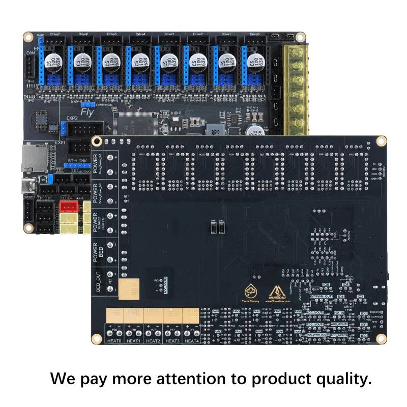 Mellow FLY Super ♾️ Placa Pro Board 3+5 HV 8 Eixos 32Bit 550MHz 2oz PCB de Alta Velocidade para Placa-Mãe de Impressora 3D RRF/Klipper Voron Vzbot - Image 6