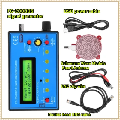 Gerador de Sinais com Função DDS FG-100 FG-200, Contador de Frequência 0.01Hz - 500KHz, Módulo de Fonte de Sinal com Formas de Onda Senoidal, Retangular e Serrilhada