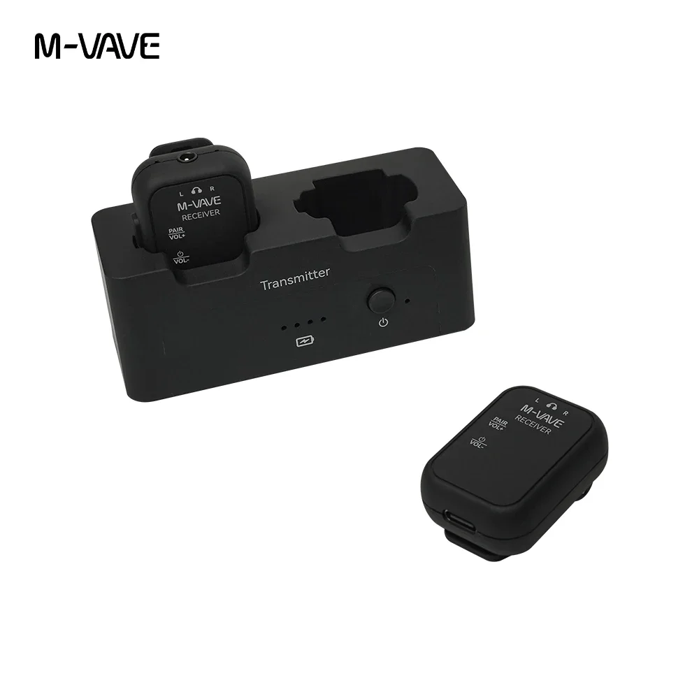 M-VAVE WP-12 2.4g sem fio fone de ouvido monitor sistema áudio transmissão estéreo mono gravador recarregável transmissor receptor - Image 2