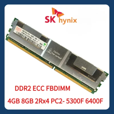 SK hynix DDR2 4GB 8GB 2Rx4 667MHz 800MHz PC2-5300F 6400F FBD ECC Memória de servidor FB-DIMM RAM Garantia vitalícia