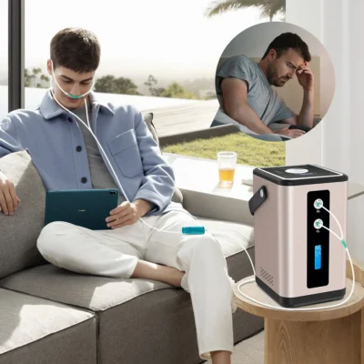 Gerador de hidrogênio portátil h2, máquina de inalação, 450ml, uso doméstico, fabricante de água de hidrogênio, molécula de hidrogênio, bem-estar, mochila grátis