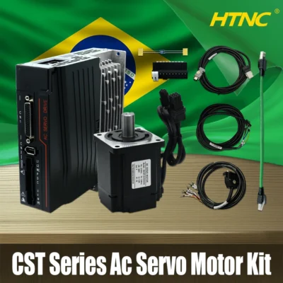 Motor Servo 2025 em Destaque: Kit de Motor Servo de Alta Velocidade 400W 750W 3000RPM com Suporte a Sinal de Pulso 5V 24V, Analógico 0-10V e RS485 Modbus