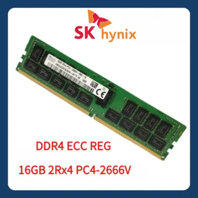 SK hynix 16GB 2Rx4 PC4 2666V DDR4 2666MHz ECC REG RDIMM Memória de servidor RAM registrada 16G X99