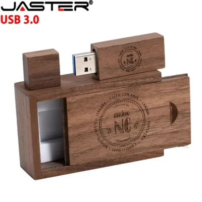 Unidade flash usb 3.0 de madeira, 128gb, alta velocidade, 64gb, logotipo personalizado gratuito, fotografia, presentes de casamento, pendrive 32gb