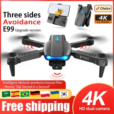 E99 dobrável drone quadcopter alça de controle remoto aeronave de quatro eixos hd 4k fotografia uav fixação de altitude