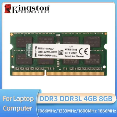 Kingston laptop ddr3l ddr3 8gb 4gb 1066mhz 1333mhz 1600mhz 1866mhz SO-DIMM PC3-8500 10600 12800 notebook ram ddr3 canal duplo