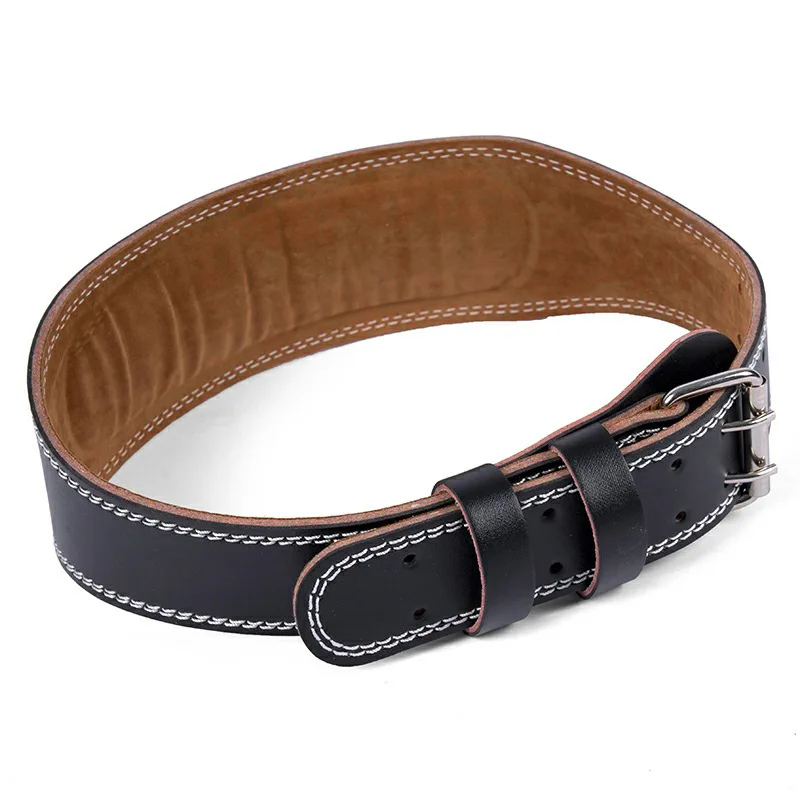 Suporte de cintura esportes cinto de segurança proteção fitness agachamento profundo duro puxar cinto de levantamento de peso couro do plutônio cinto de fitness proteção - Image 3