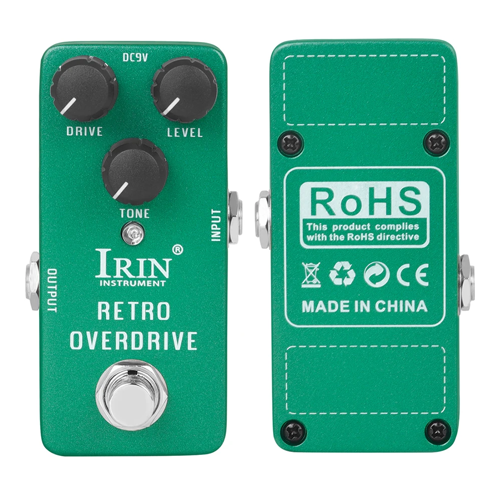 IRIN-Pedal Retro Efeito Guitarra, Overdrive, máquina de Raive, Dynamic Comp, Noise Killer, Flex Boost, tubo Sonho, Tremolo - Image 2