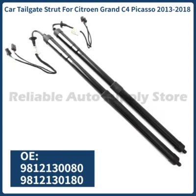 1 par de suporte elétrico para porta traseira de carro 9812130080 9812130180 para citroen grand c4 picasso 2013-2018