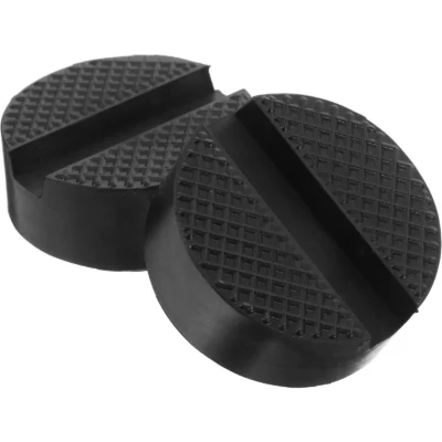 2 Peças Almofada de Borracha para Macaco Hidráulico Automotivo, Suporte de Chão, Distribuição de Pressão, Design Antiderrapante, Fácil Instalação