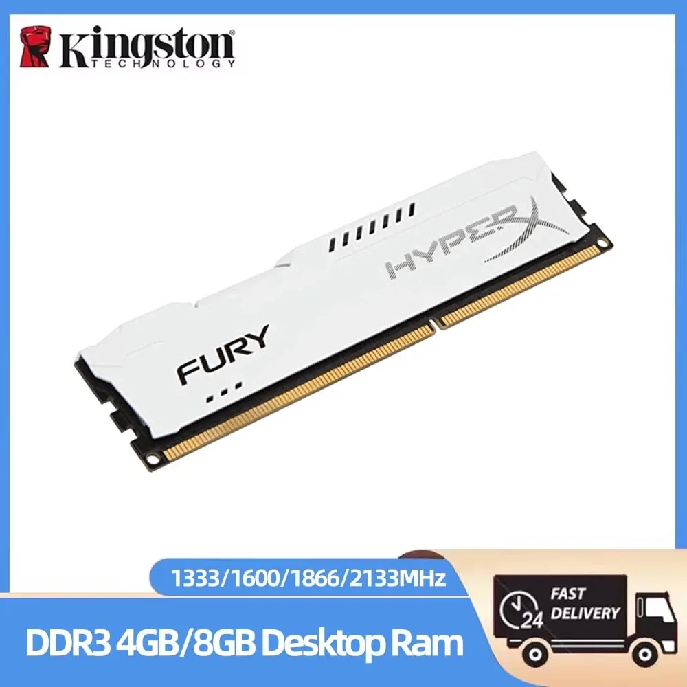 HyperX Fury Memoria DDR3 RAM 8GB (2x4GB) Kit 16GB (2x8GB) Kit 1333 1600 1866 2133MHz DIMM 240Pin 1.5V PC3-12800 para desktop