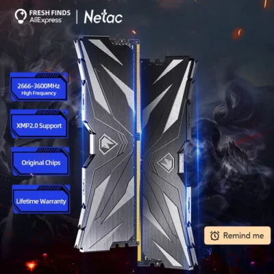 Netac memória ram ddr4 3600mhz 3200mhz 2666mhz 8gb 16gb ddr5 4800mhz espalhador de calor canal duplo 288pin udimm memória de desktop