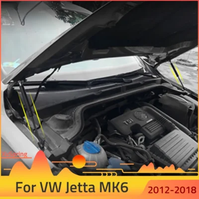 Suporte da tampa do motor do carro haste hidráulica suporte de barras de choque de mola a gás para vw jetta 2011 2012 2013 2014 2015 2016 2017 2018