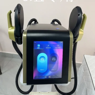 Máquina Portátil de Escultura Corporal Myoslim Hi-EMT Profissional, Equipamento de SPA para Estimulação Eletromagnética e Construção Muscular