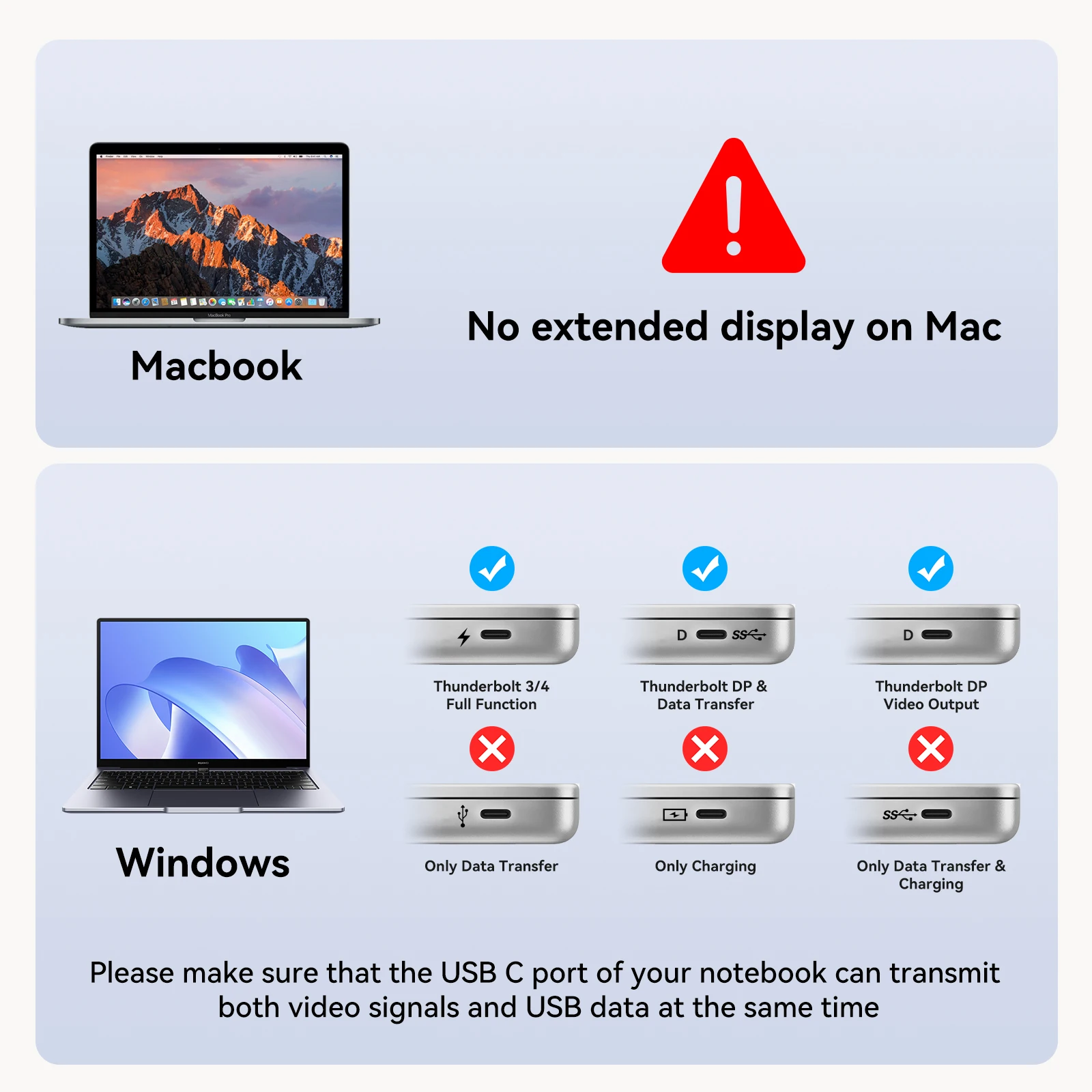 Estação de acoplamento KVM Switch 3 monitores 2 computadores DP 4K @ 120Hz HDMI 4K @ 60Hz para laptop Thunderbolt e PC de até 100W de carga PD - Image 6