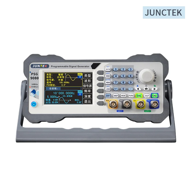 Junctek psg9080/9060 80/60mhz programável dds duplo-canal arbitrária onda função gerador suporta telefone controle bluetooth