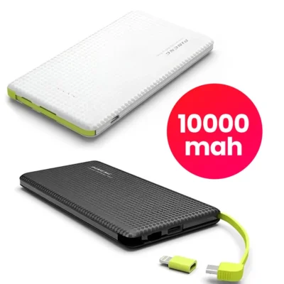 Power Bank 10000mAh Elegante, Compacto, Leve, Carregamento Rápido, Portátil para Celular, Emergência e Uso Diário