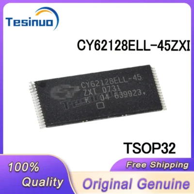 Chip de memória de acesso aleatório estático, novo, original, em estoque, CY62128ELL-45ZXI ZXI TSOP32, 5-10 pcs